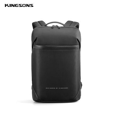 Alternative view of Kingsons Slim Laptop Backpack Men 15.6 inch Office Work Men Backpack Business Bag Unisex Black Ultralight Backpack Thin Mochila