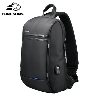 Alternative view of Kingsons 13'' Chest Bag/ Single Shoulder Bags Waterproof With USB Charging
