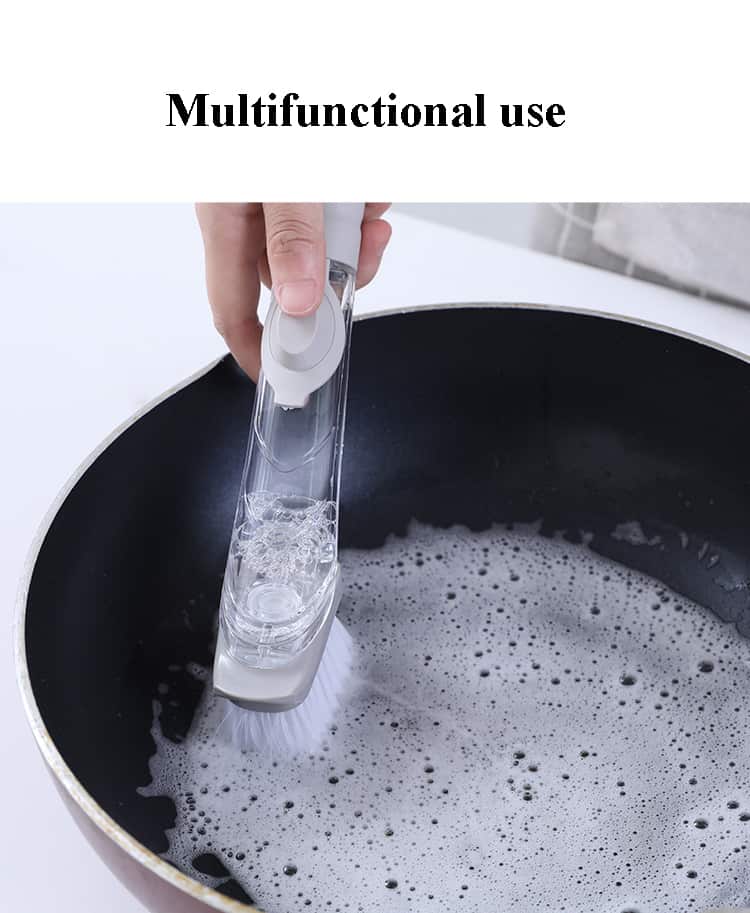 Kitchen Cleaning Brush 2 In 1 with a Soap Dispenser