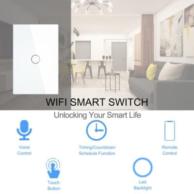 Alternative view of Smart Wifi Touch Switch No Neutral Wire Required Smart Home