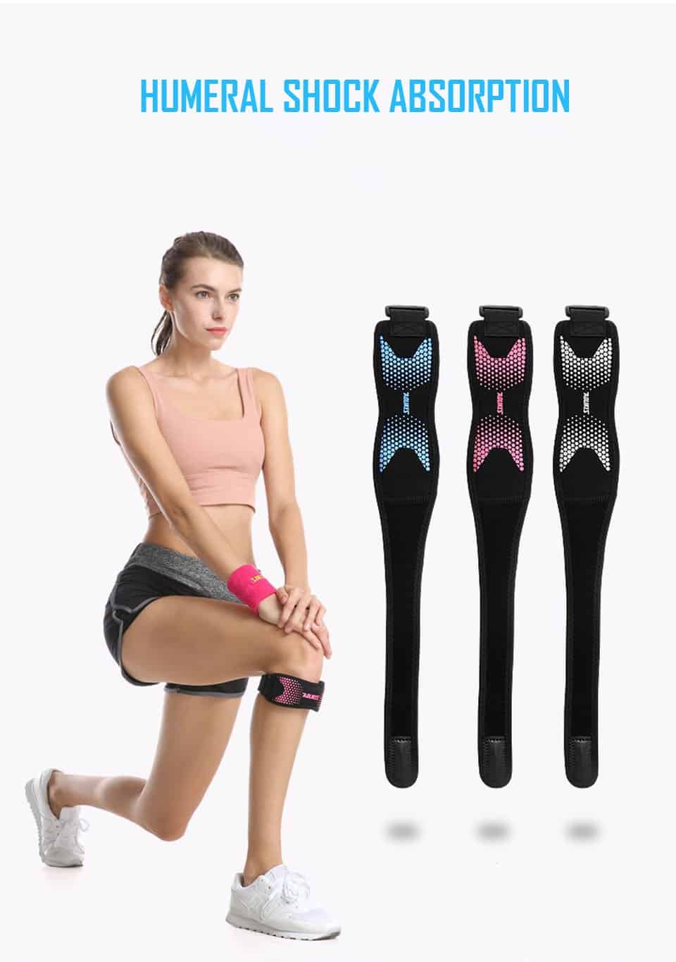 AOLIKES 1PCS Adjustable Knee Pad Knee Pain Relief Patella Stabilizer Brace Support for Hiking Soccer Basketball Running Sport