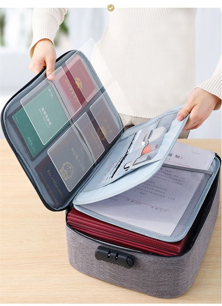 Document Storage Bag Organizer Desk Stationery Women Travel Files Card Folder Holder Tool Case Handbag Home Office Accessories