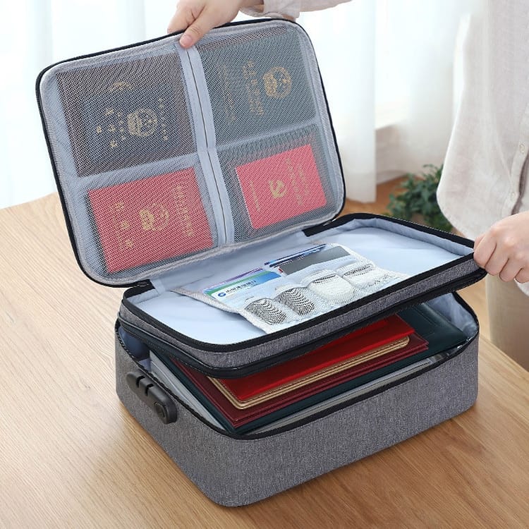 Document Storage Bag Organizer Desk Stationery Women Travel Files Card Folder Holder Tool Case Handbag Home Office Accessories