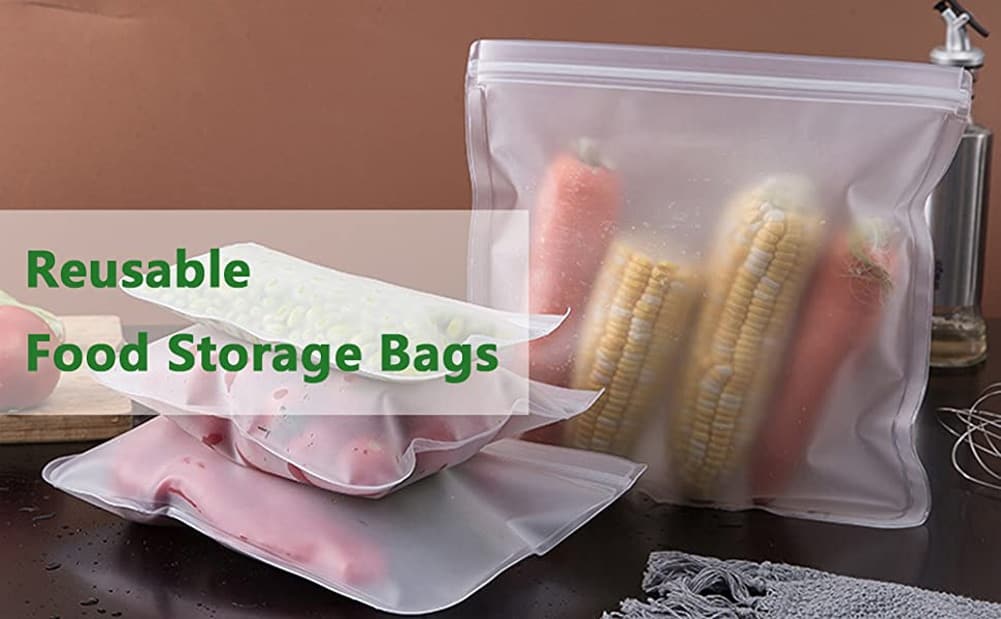 Silicone Food Storage Bag Reusable Stand Up Zip Shut Bag Leakproof Containers Fresh Bag Food Storage Bag Fresh Wrap Ziplock Bag