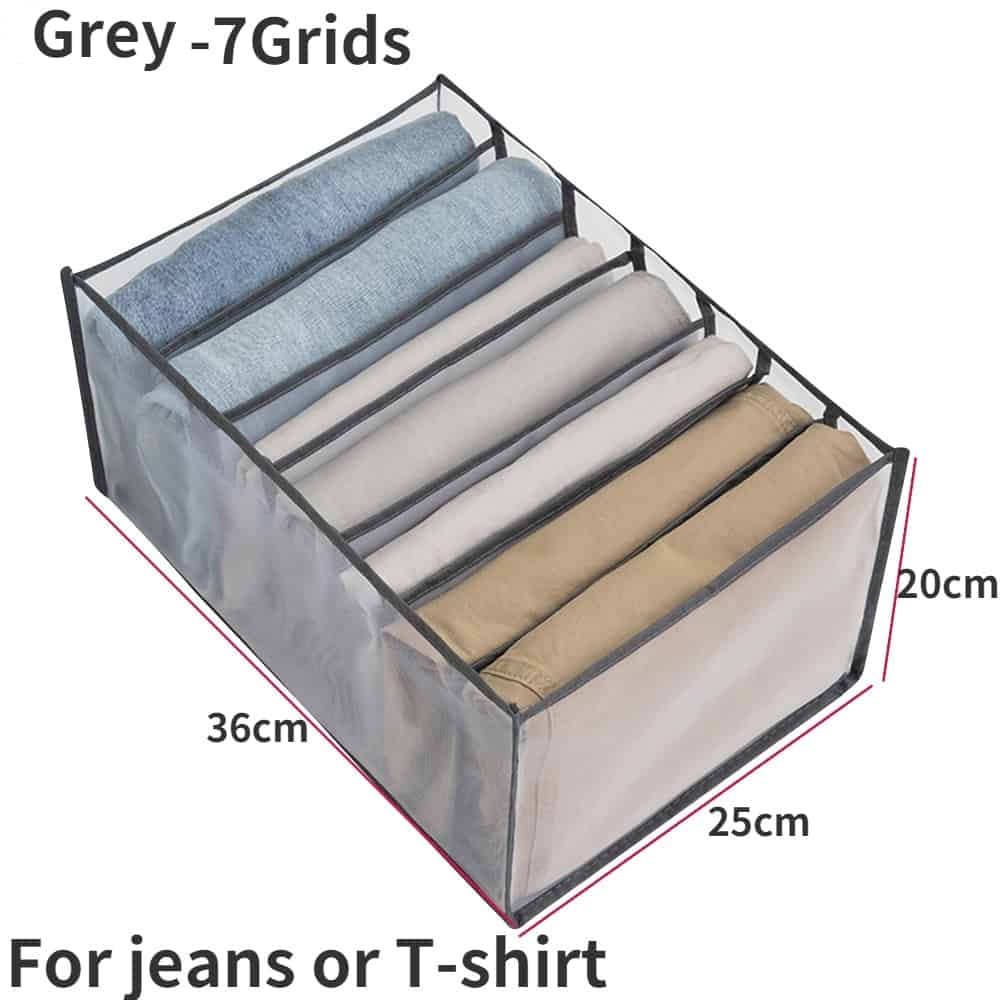 Jeans-7 grids Grey