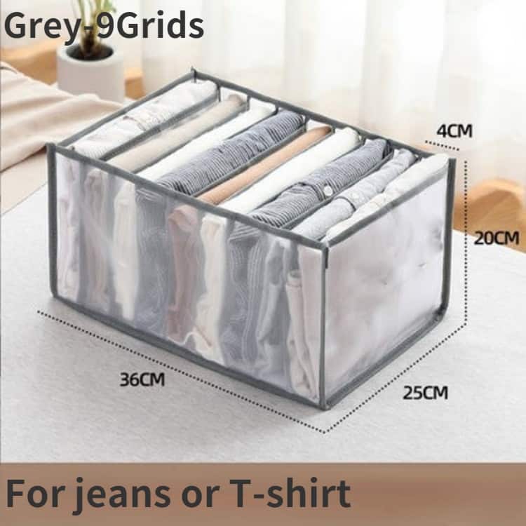 Jeans-9 grids Grey