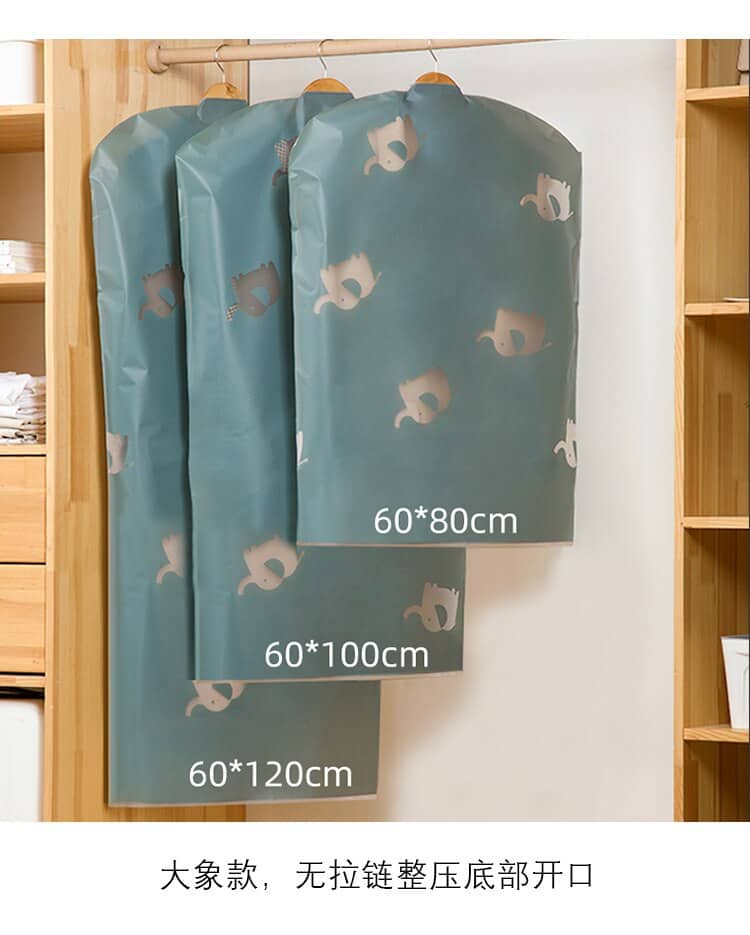 Top Clothes Hanging Garment Dress Clothes Suit Coat Dust Cover Home Storage Bag Pouch Case Organizer Wardrobe Hanging Clothing