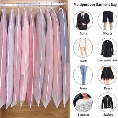 Alternative view of Top Clothes Hanging Garment Dress Clothes Suit Coat Dust Cover Home Storage Bag