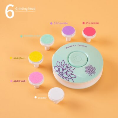 Alternative view of Electric Baby Nail Trimmer Kid Nail Polisher Tool Infant Manicure Scissors Baby Hygiene Kit Baby Nail Clipper Cutter For Newborn