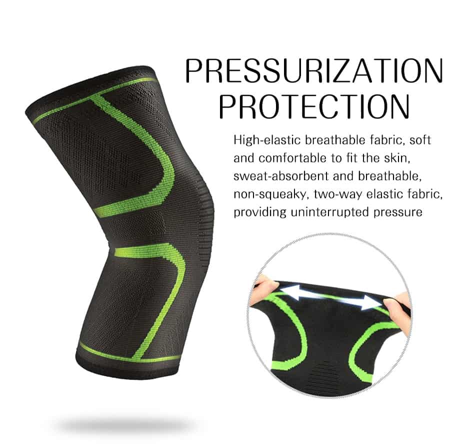 WorthWhile 1 PC Elastic Knee Pads Nylon Sports Fitness Kneepad Fitness Gear Patella Brace Running Basketball Volleyball Support