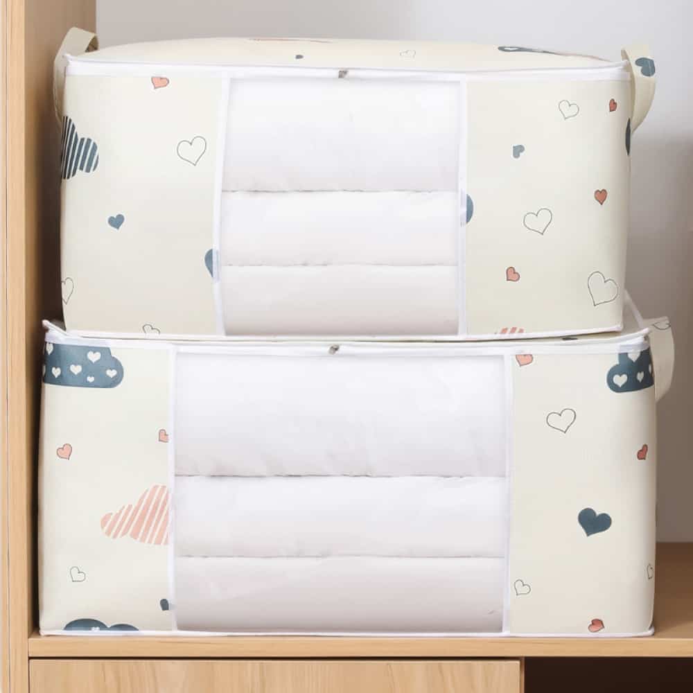 Quilt Clothes Storage Bag Big Capacity Duvet Blanket Sorting Bags Dustproof Closet Under-Bed Storage Moisture Proof Organizer