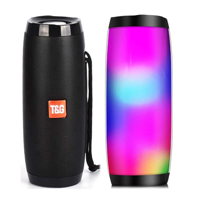 Wireless Speaker Bluetooth-compatible Speaker Microlab Portable Speaker Powerful High Outdoor Bass TF FM Radio with LED Light