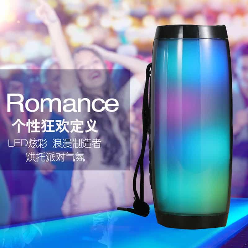 Wireless Speaker Bluetooth-compatible Speaker Microlab Portable Speaker Powerful High Outdoor Bass TF FM Radio with LED Light