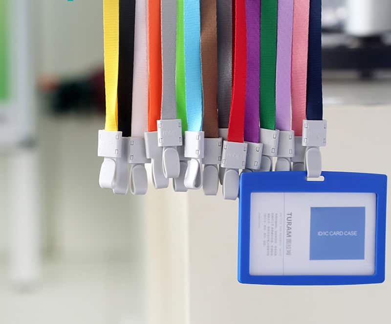 Multi-Color Strap Lanyard and Card Holder