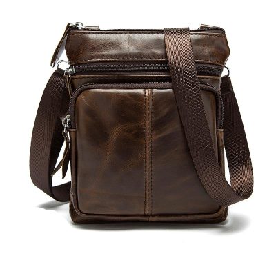 Men's Leather Messenger Bag