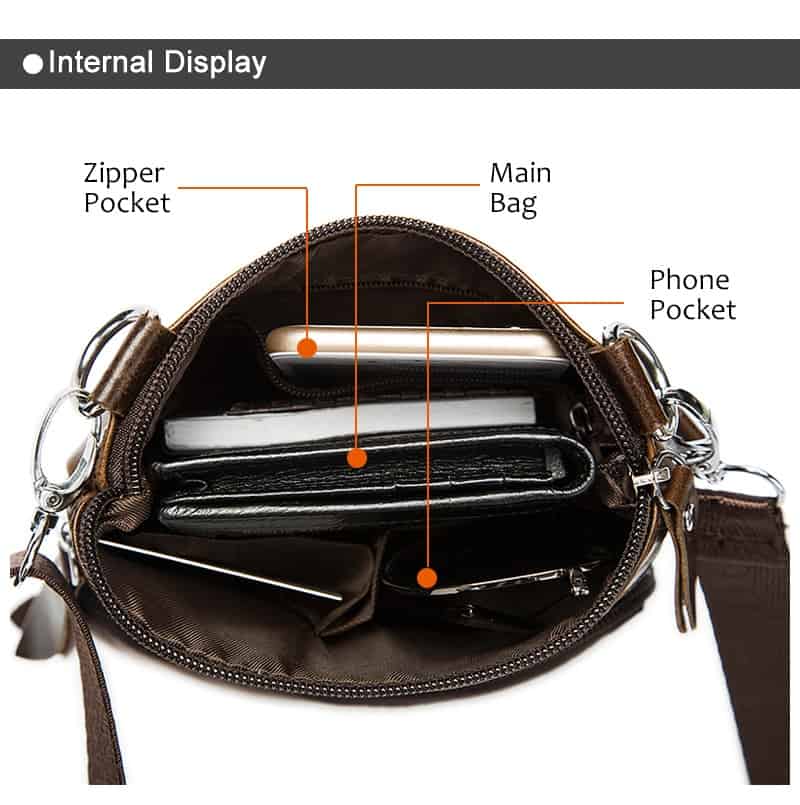 Men's Leather Messenger Bag