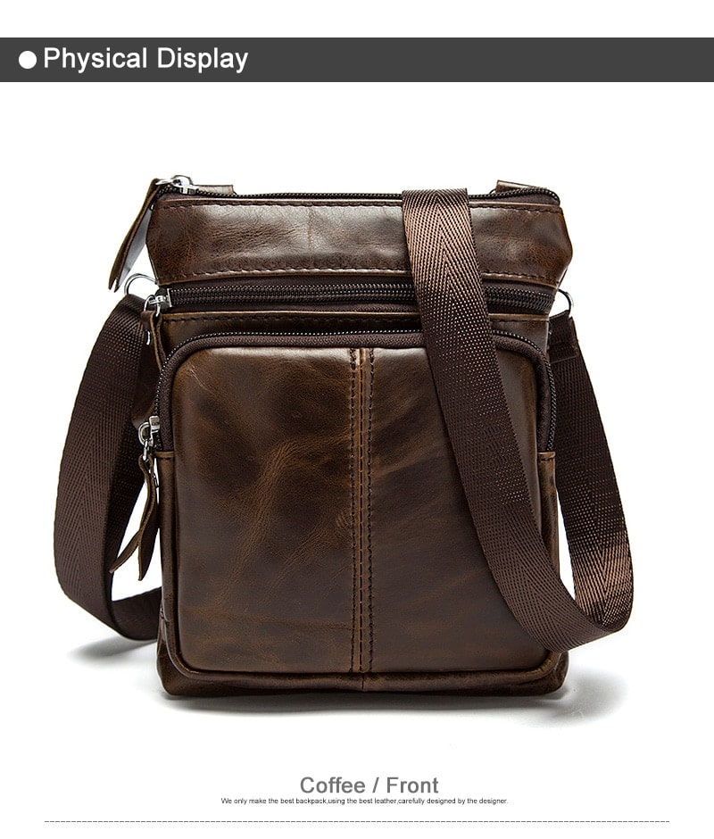 Men's Leather Messenger Bag