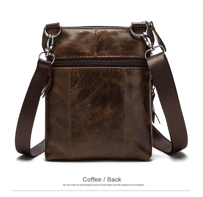 Men's Leather Messenger Bag