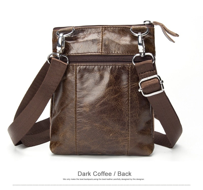 Men's Leather Messenger Bag