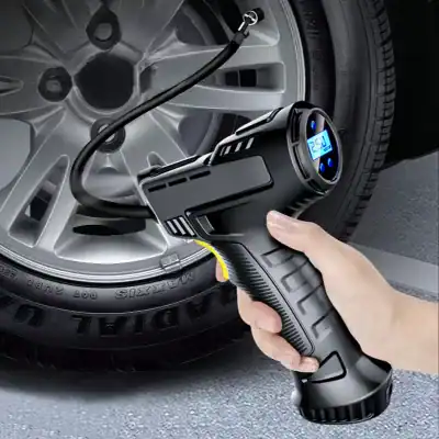 120W Car Air Pump Wireless/Wired Electric Car Tire Inflatable Pump Portable Air Compressor