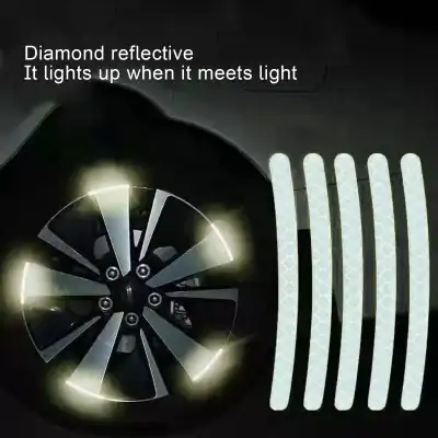 Alternative view of Car Wheel Hub Reflective Sticker for Night Driving Car-Styling Accessories