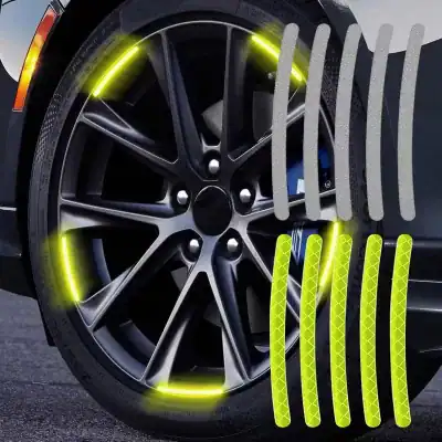 Car Wheel Hub Reflective Sticker for Night Driving Car-Styling Accessories