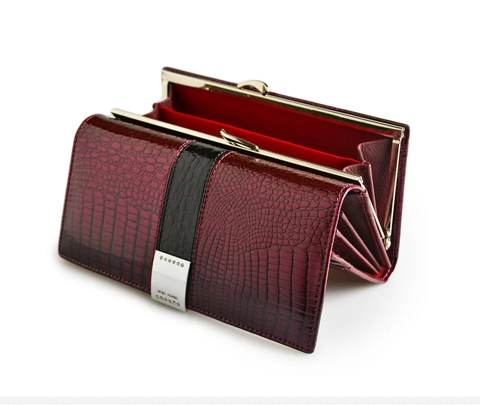 Women's Lacquered Leather Wallet