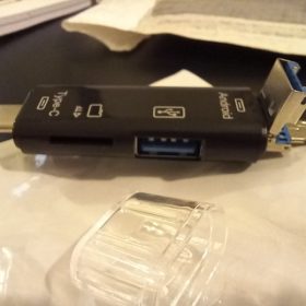 5-in-1 Universal USB 2.0, Type C, and Micro USB OTG Card Reader - Mobile Accessory for SD/TF Memory Cards photo review