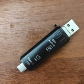 5-in-1 Universal USB 2.0, Type C, and Micro USB OTG Card Reader - Mobile Accessory for SD/TF Memory Cards photo review