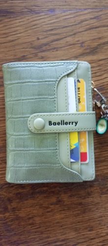 Baellerry Women Short Wallets Stone Stripe Top Quality Card Holder Classic Female Purse Zipper Wallet For Girl photo review