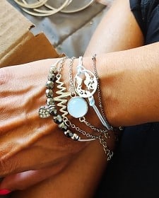 Bohemian Bracelet Set For women Shell Star Map Pineapple Heart Natural Stone Beads Chains Bangle Boho Jewelry photo review