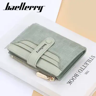 Elegant women's wallet featuring card slots and secure zipper pocket, perfect for daily use and organization, available at Monalisa Medical.