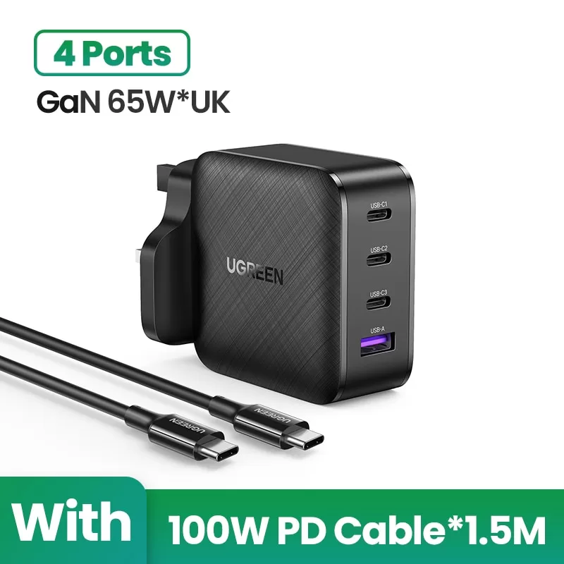 4 Port UK 100W Cable