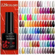 LILYCUTE Gel Nail Polish 7ML – Diverse Range of 129 Semi-Permanent Colors