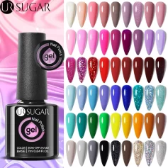 UR SUGAR 7ml Glass Bottle Gel Nail Polish in Assorted Colors for UV LED Manicure