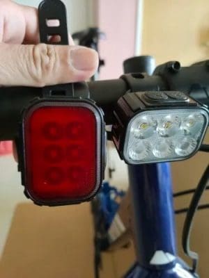 Bicycle Safety Warning Headlight & Taillight photo review