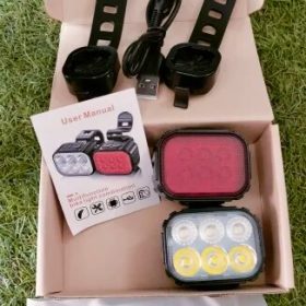 Bicycle Safety Warning Headlight & Taillight photo review