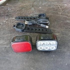 Bicycle Safety Warning Headlight & Taillight photo review