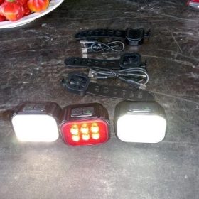 Bicycle Safety Warning Headlight & Taillight photo review