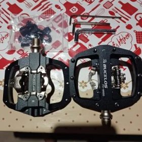 BUCKLOS Pedals Contact MTB Bike Cleat Pedal photo review