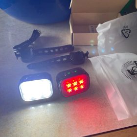 Bicycle Safety Warning Headlight & Taillight photo review