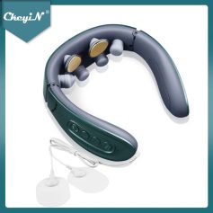 CkeyiN's EMS Neck & Shoulder Massager showcasing its sleek design, perfect for targeted muscle relaxation