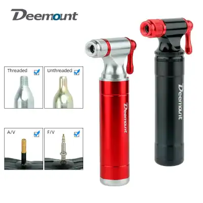 Deemount Bicycle Portable Air Pump Co2 Tire Inflator