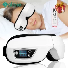 6D Smart Airbag Vibration Eye Massager displayed against a calm backdrop.