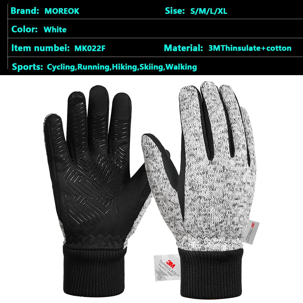 MOREOK -10℃ Winter Gloves - Thermal Touchscreen Cycling Gloves