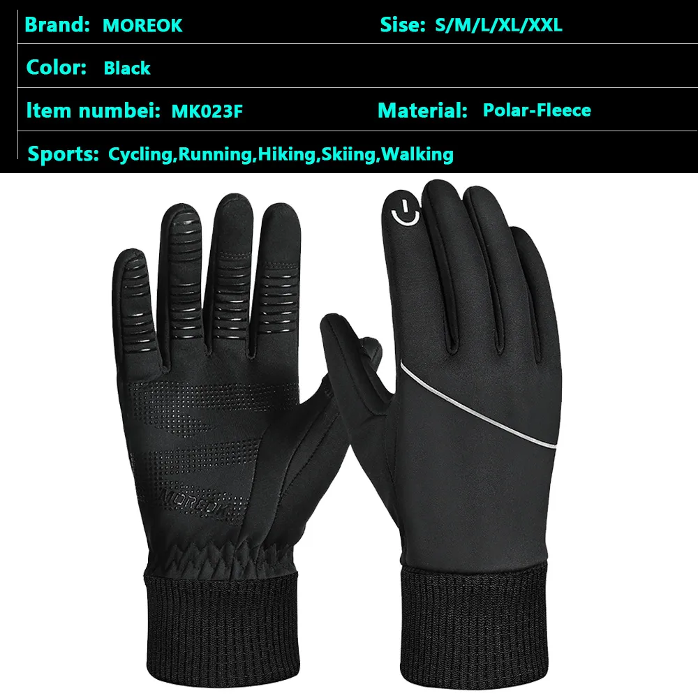 MOREOK -10℃ Winter Gloves - Thermal Touchscreen Cycling Gloves