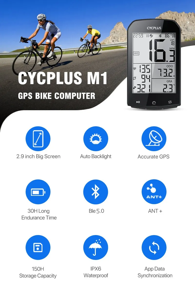 Wireless GPS Bike Computer - Accurate Tracking