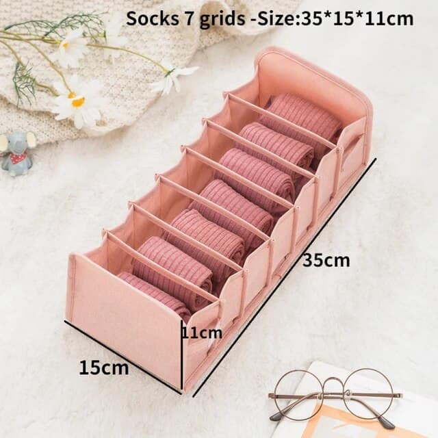 B-Pink Socks 7 grids