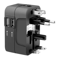 Universal Travel Plug Adapter with two USB Ports