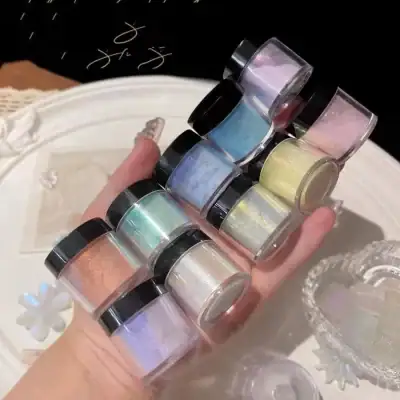 Alternative view of Holographic Neon Shimmer Nail Powder